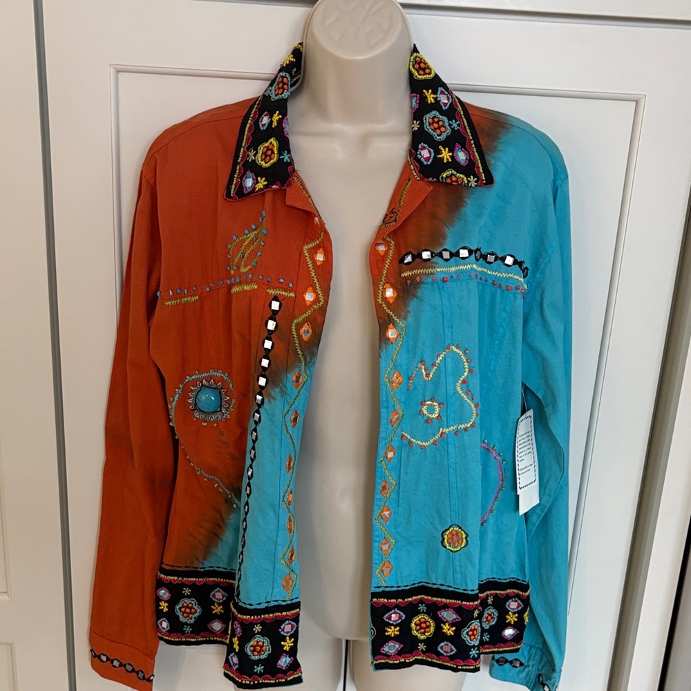 Colorful Embroidered Jacket